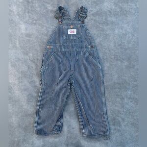 Round House Navy Striped Kids/Toddler Overalls